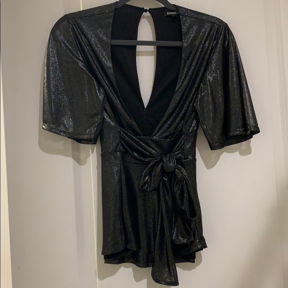 Deep V blouse